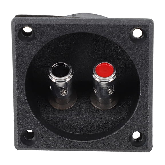 Round Spring Cup Subwoofer Plug Stereo Terminal Connector Mounting Holes