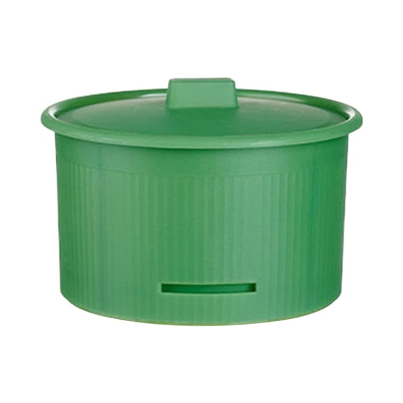 Round Sprouting Jar - Reusable BPA - Free Germination Container for Home Microgreens and Seedlings, Breathable Mesh Lid, Food - Grade Plastic, Base Ring for Easy Kitchen Use,Green