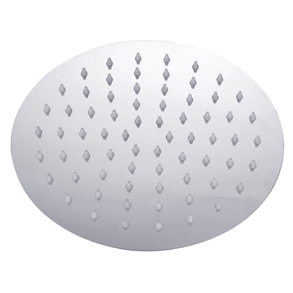 Round Square Shower Head Ultra-thin large area 8" 10” 12” Chrome Stainless Steel Water Rainfall Overhead