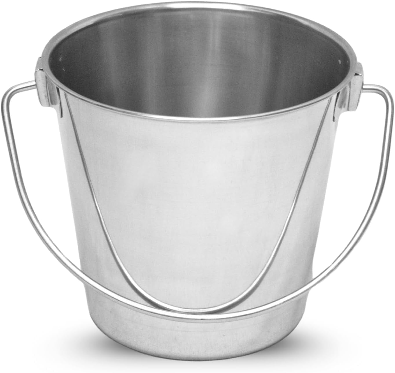 Round Stainless Steel Bucket Without Hooks - 13 Quarts - Walmart.com