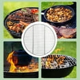 thumbnail image 1 of Round Stainless Steel Cooking Grate, BBQ Grill Grid Baking Tray for Camping Picnic Garden, 1 of 9