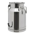 thumbnail image 1 of Round Stainless Steel Milk Can with Faucet Milk Jug Oil Pail Storage Bucket Wine Barrel Canister+Faucet 60L/30L, 1 of 37