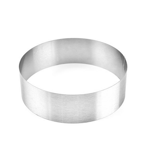 Round Stainless Steel Mousse Ring Mousse Cake Mold Spray Pattern Baking Mold Mousse Circle Bakeware Kitchen Baking Supplies