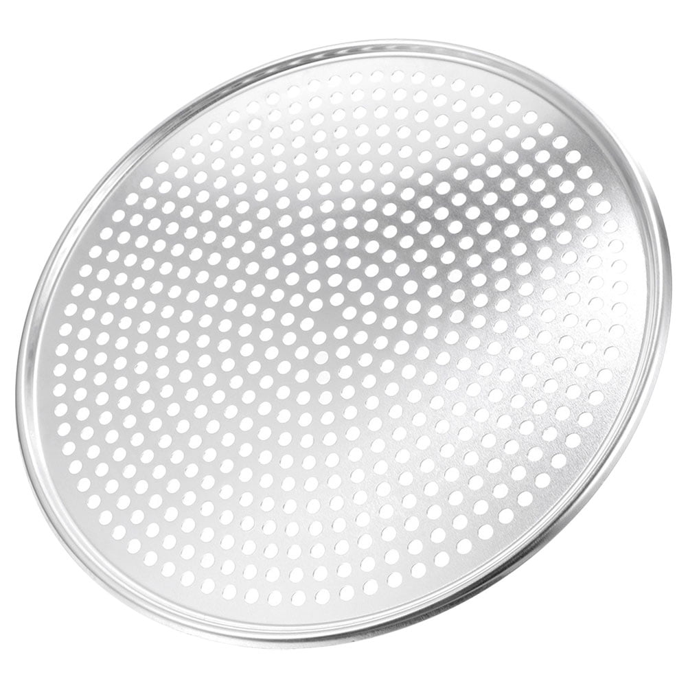 Round Stainless Steel Pizza Pan With Holes Mesh Pizza Baking Screen
