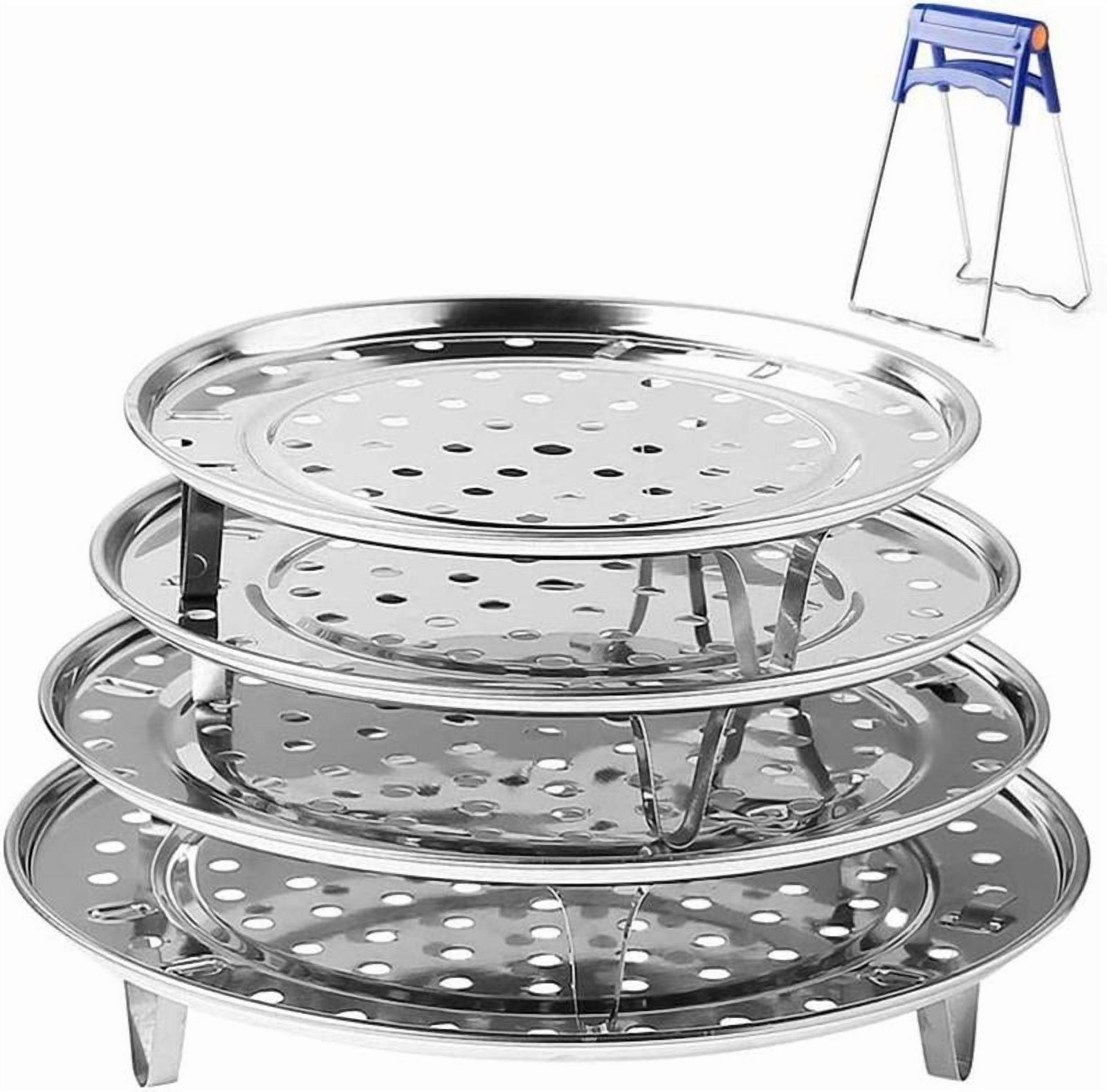 Round Stainless Steel Steamer Rack 7.6