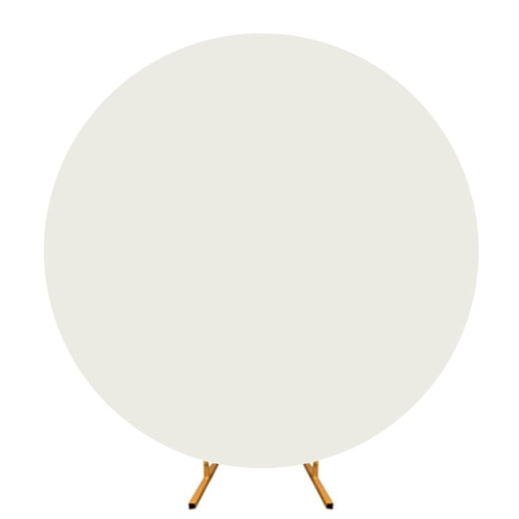 Round Stand Covers with Elastic Bands Polyester Backdrop Covers Ceremony Decoration Celebration Party Supplies