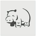 thumbnail image 1 of Round Standing Hippopatomus DIY Cookie Wall Craft Stencil - 7.0 Inch, 1 of 5