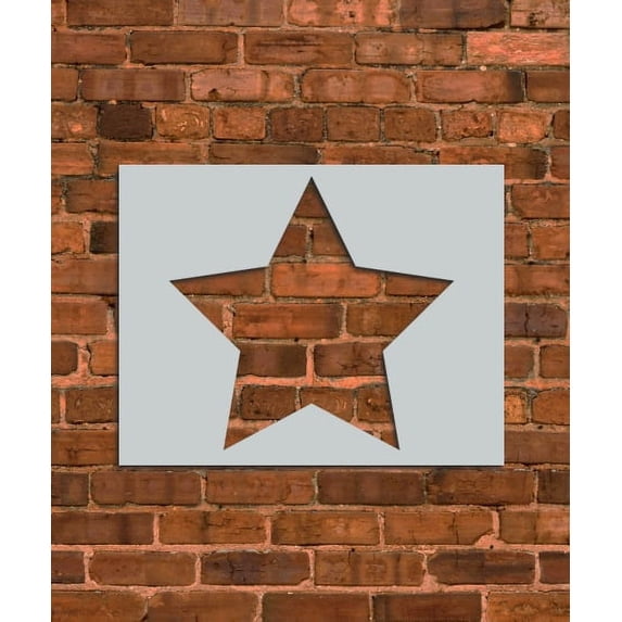 Round Star Stencil