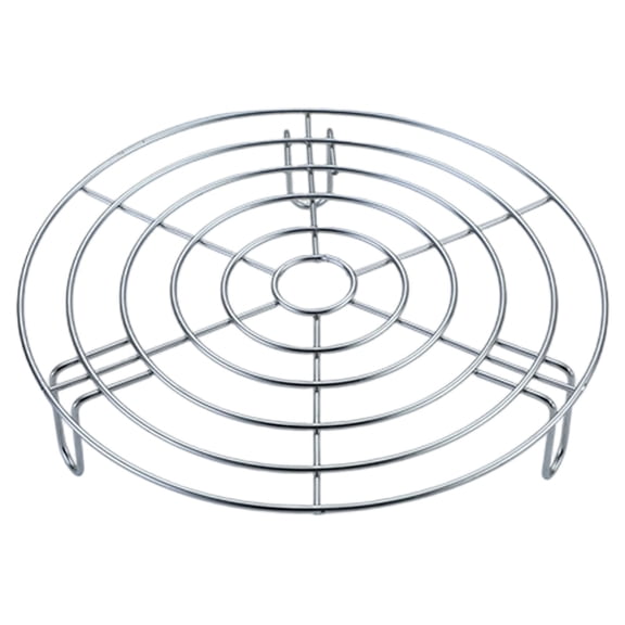 Round Steamer Rack and Cooling Rack, 304 Stainless Steel Pot Trivet, Cooking Rack, Wire Steamer Kettle Rack Holder, Multifunctional Steamer Basket for Baking Canning Cooking Steaming,9.2"