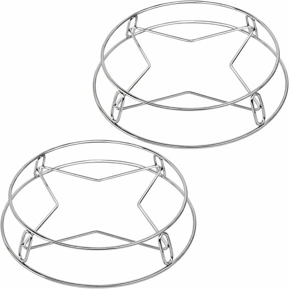 Round Steamer Rack and Cooling Rack, Stainless Steel Rack for Cooking, Wire Instant Pot Trivet, Stainless Steel Baking Steaming Grilling Rack, 2 Piece