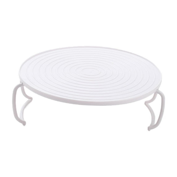 Round Steaming Rack Accessory Durable Microwave Oven Shelf with Handles Layered Stand PP Household Bracket Multifunction