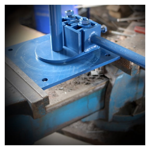 Round Steel Bending Machine Steel Bar Bender High Carbon Steel Manual Bending Machine Small Steel Bending Device (200*200mm) ,DIY Tools