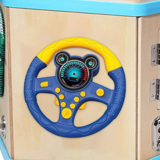  XHSP Steering Wheel Toy with Lights Music, Simulated Driving  for Toddlers Pretend Play Toy Adsorption Driving Wheel for Kids (Style 1) :  Toys & Games