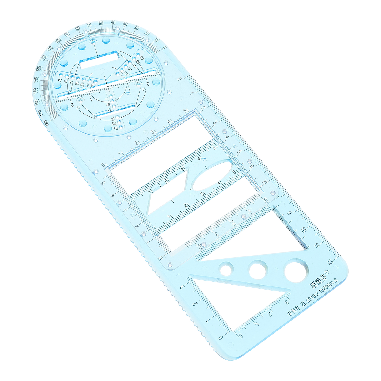 Round Stencil Templates Ruler Stable Drawing Middle School Student ...