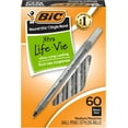 thumbnail image 1 of Round Stic Xtra Life Ballpoint Pen, Ultra Long Lasting and Consistent Ink Flow, 60-Count in Black Ink, 1 of 4