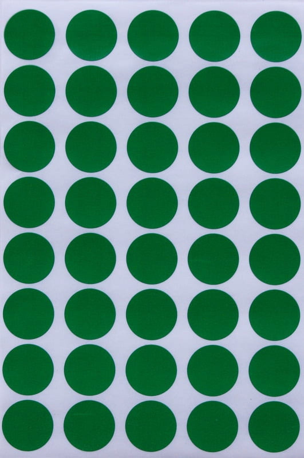 Round Stickers 3/4 inch, Colored Sticker Dots in Green 19mm - 1000 Pack by  Royal Green