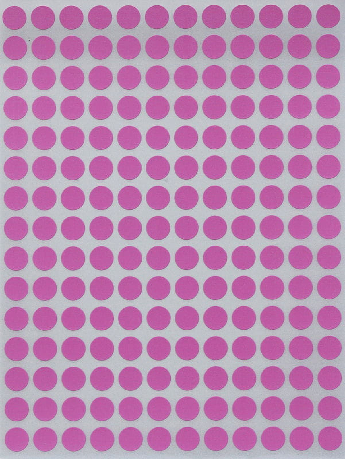Round Stickers ¼” inch 8mm Color labels in Pink, 2700 Pack by Royal ...