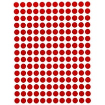 Round Stickers ¼” inch  8mm Red Dot Stickers, 900 Pack by Royal Green