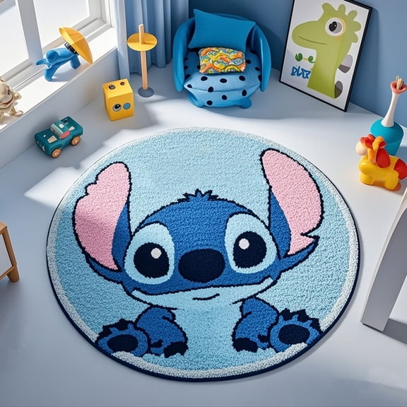 Round Stitch Imitation Cashmere Carpet for Home Living Room Sofa Coffee Table Rug Soft Skin-Friendly Carpet