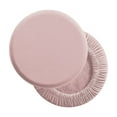 thumbnail image 1 of Round Stool Cover, Elastic Bar Stool Seat Cover, Washable Polyester Slipcover for Kitchen Dining Chair, 11.81 in, Pink, 1 of 6