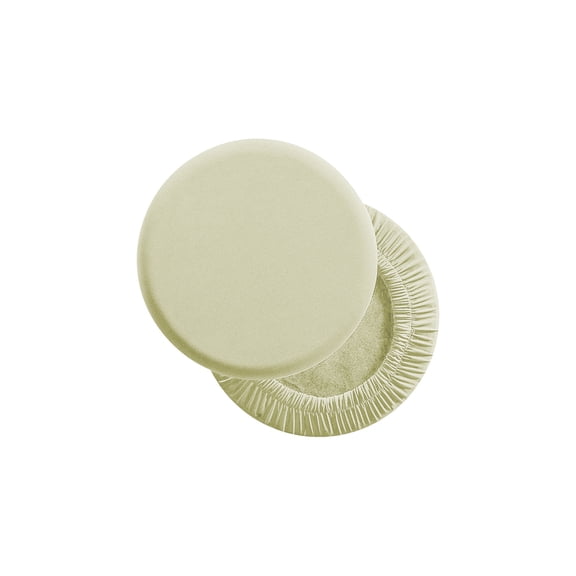 Round Stool Cover,Elastic Milk Silk Stool Cover,Soft Non Slip Bar Stool Cover,Universal Fit Decor Stool Cover,Easy Install Removable Stool Cover,Stain Resistant Durable Stool Cover,Home Stool Cover