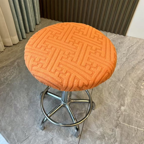 Round Stool Cover, Elastic Swivel Chair Cover and Bar Stool Protector, Universal Seat Cushion Cover for Home Office and Salon, Machine Washable