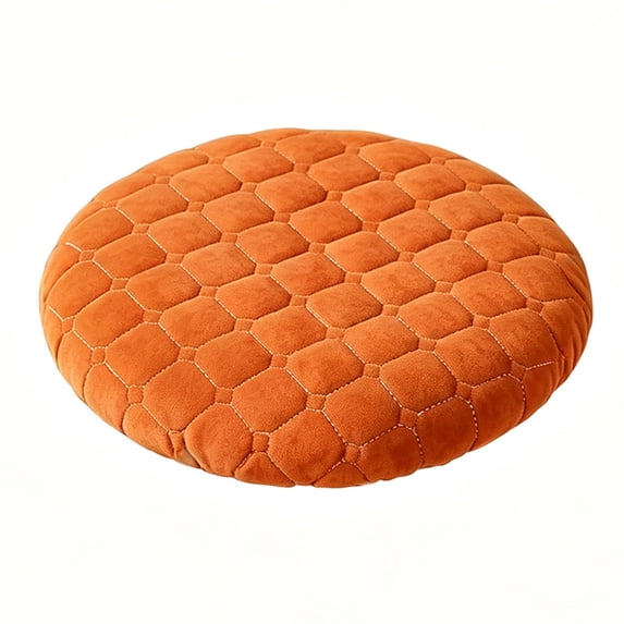 Round Stool Cushion Cover for Up To 16 Inch Stools, Soft Padded Seat Slipcover with Elastic Fit, Removable Washable Chair Cushion Protector for Kitchen Island, Vanity Stool, Dining Area, E