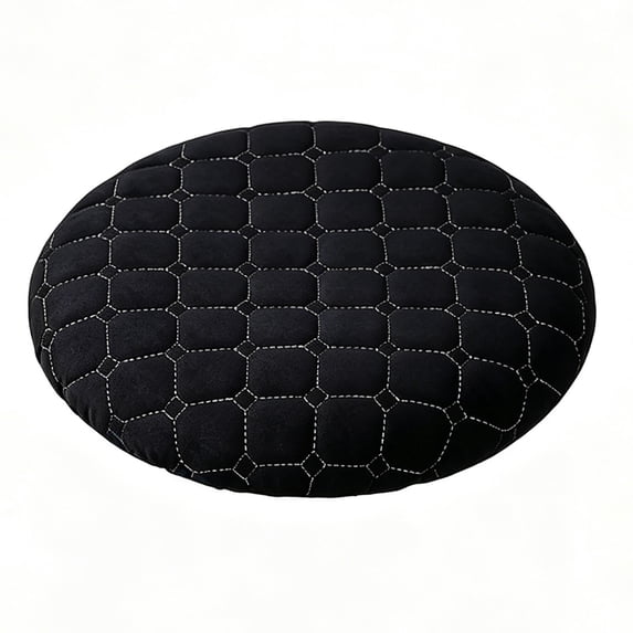 Round Stool Cushion Cover for Up To 16 Inch Stools, Soft Padded Seat Slipcover with Elastic Fit, Removable Washable Chair Cushion Protector for Kitchen Island, Vanity Stool, Dining Area, D