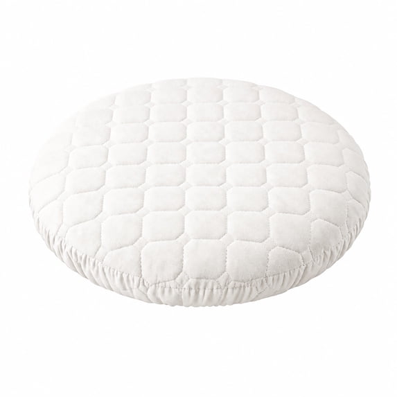 Round Stool Cushion Cover for Up To 16 Inch Stools, Soft Padded Seat Slipcover with Elastic Fit, Removable Washable Chair Cushion Protector for Kitchen Island, Vanity Stool, Dining Area, B