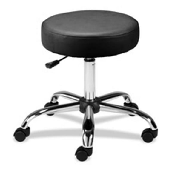 Round Stools- Pneumatic- 16in. Round- Black