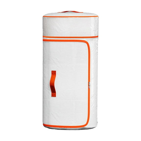 Round Storage Bag for Blankets Clothes Sweaters Comforters Beddings Organizer with Zipper and Reinfored Handles Oxford Cloth Storage Bin Organizer