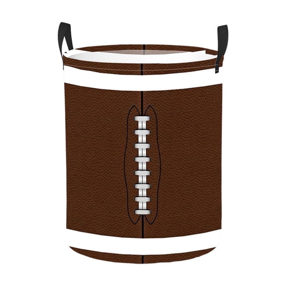 Round Storage Basket with Spherical Print and Cylindrical Laundry Basket for Household Use