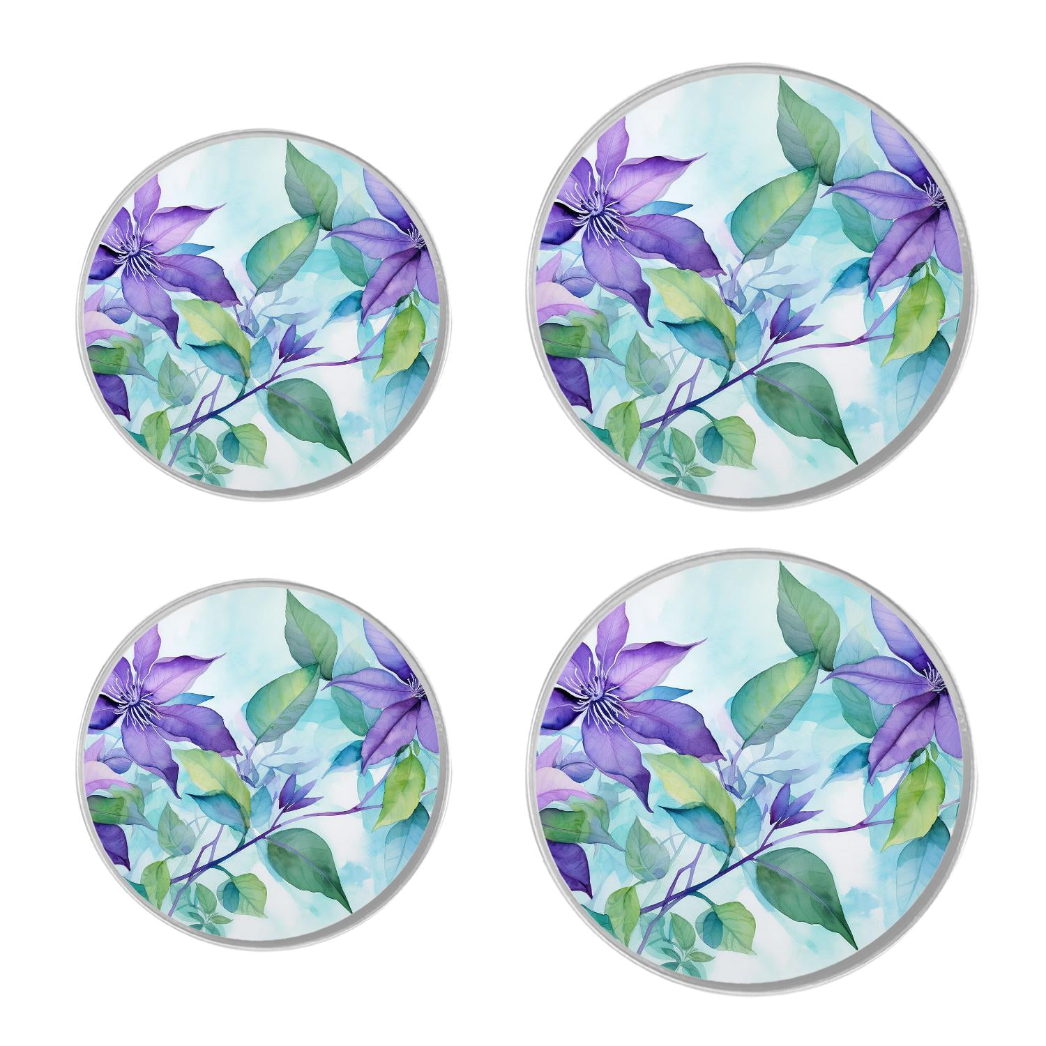 Round Stove Burner Covers 4 Pcs Metal Electric Stove Burner Covers