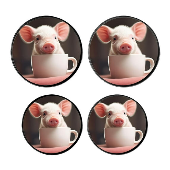 Round Stove Burner Covers 4 Pcs,Pig With Big Ears Beautiful Round Electric Stove Burner Covers 8Inch And 10Inch