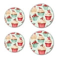 thumbnail image 1 of Round Stove Burner Covers 4 Pcs for Home Decor Cooktop Decorative ,Christmas Cupcakes print, Metal Round Stove Burner Covers 8Inch And 10Inch, 1 of 6