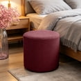 thumbnail image 1 of Round Stretch Stool Covers - Footstool Protector Covers Storage Stool - Soft Fabric Waterproof For Vanity Bedroom Living Room And Home Daily Use, 1 of 6