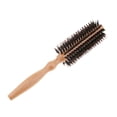 thumbnail image 1 of Round Styling Hair Brush Dryer & Curling Roll Hairbrush with Natural Wooden Handle for Unisex, Brown,, 1 of 6