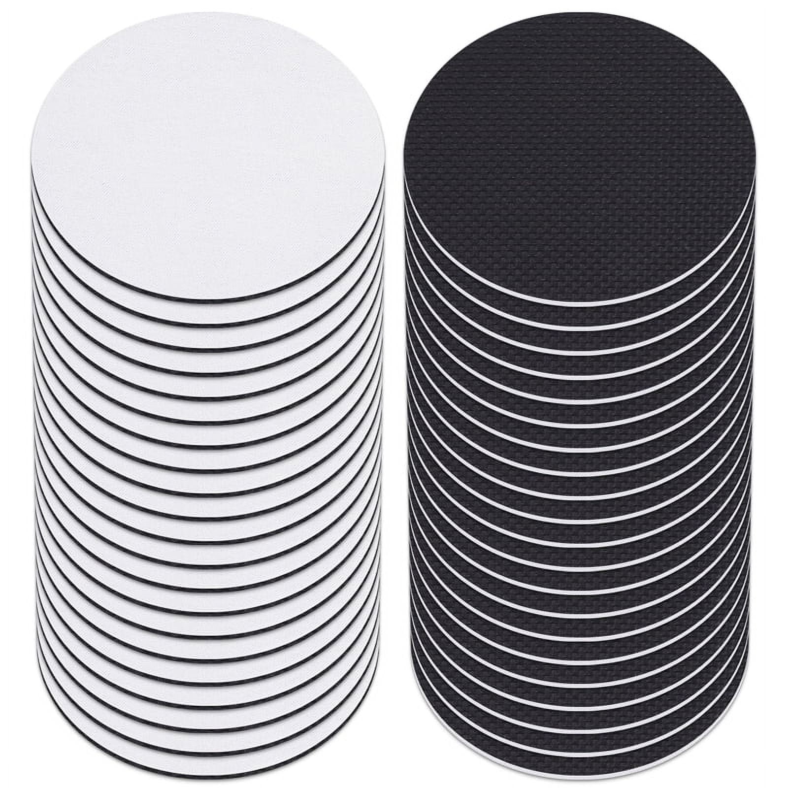 GLACIART ONE Felt Wool Coasters (Set Of 6) - 4 Inch Moisture Absorbent Drink Coasters For Tables, Natural & Eco-Friendly