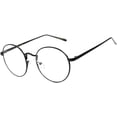 thumbnail image 1 of Round Sunglasses - (71) Black Frame / Clear Lens, 1 of 3