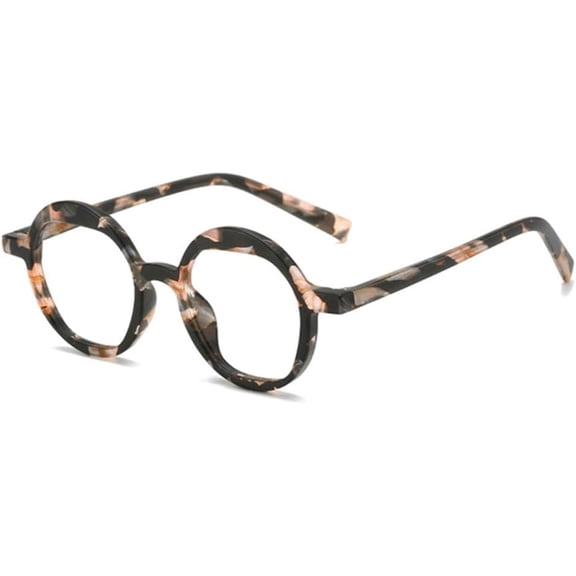 Round Sunglasses Retro Colorful Pattern Shades UV400 Men Clear Gradient Sun Glasses