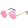 thumbnail image 1 of Round Sunglasses - Small (43mm) Gold Frame / Pink Lens, 1 of 4