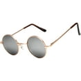 thumbnail image 1 of Round Sunglasses - Small (43mm) Gold Frame / Silver Mirror Lens, 1 of 4