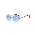 thumbnail image 1 of Round Sunglasses - Small (43mm) Gold Frame / Two-tone Light-Blue Clear Lens, 1 of 6