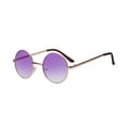 thumbnail image 1 of Round Sunglasses - Small (43mm) Gold Frame / Two-tone Purple Clear Lens, 1 of 6