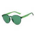thumbnail image 1 of Round Sunglasses - Transparent Green, 1 of 3