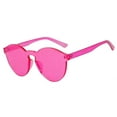thumbnail image 1 of Round Sunglasses - Transparent Pink, 1 of 5