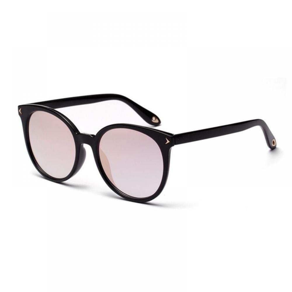 Round Sunglasses for Women Men, Retro Polarized Acetate Sunglasses Classic Fashion Designer Style - image 1 of 4