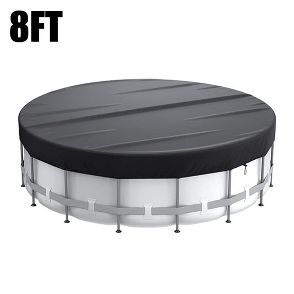 Round Swimming Pool Cover Provide Swimming Pool Protection Waterproof,Leaf-Proof 8Ft