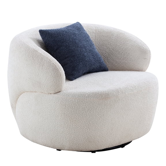 Round Swivel Sofa, Comfort Backrest / Enjoy Leisure Time