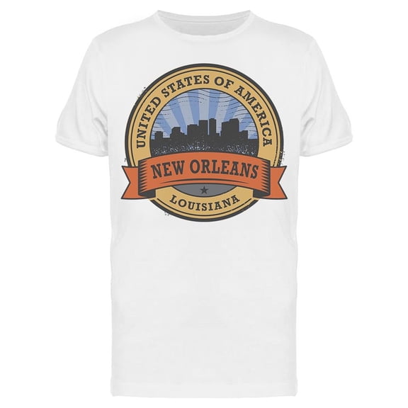 Round Symbol New Orleans T-Shirt Men -Image by Shutterstock, Male x-Large